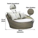 Ver imagem 4 de Chaise Sofá Livia para Varanda Jardim Piscina Trama Original Cappuccino
