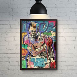 Quadro Decorativo Quarto Elegante Pintura Pop Boxe Grafite - 3