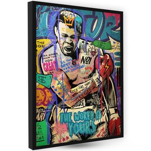 Quadro Decorativo Quarto Elegante Pintura Pop Boxe Grafite