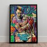 Quadro Decorativo Quarto Elegante Pintura Pop Boxe Grafite - 2