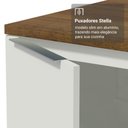 Ver imagem 7 de Balcão de Cozinha 50cm 1 Porta Branco Tampo Rustic Stella Madesa