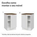 Ver imagem 4 de Balcão de Cozinha 50cm 1 Porta Branco Tampo Rustic Stella Madesa