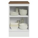 Ver imagem 5 de Balcão de Cozinha 50cm 1 Porta Branco Tampo Rustic Stella Madesa