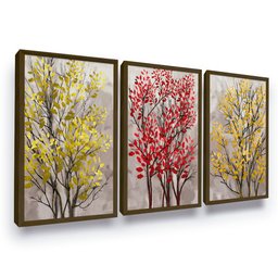 Kit Quadros com Moldura Decorativo Plantas Flores Cozinha - 2