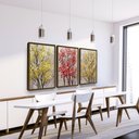 Ver imagem 1 de Kit Quadros com Moldura Decorativo Plantas Flores Cozinha