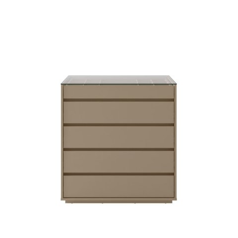 Cômoda Porto de Savana para Quarto 5 Gavetas Fendi
