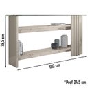 Ver imagem 4 de Aparador Para Sala 3051 Calacata Off White Madetec