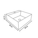 Ver imagem 4 de Cuba Pia Para Banheiro em Mármore Sintético Cubo Fit Branca - Cozimax
