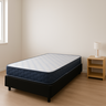 Base Cama Box Solteiro Preto com Colchão D28 - 2