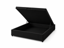 Ver imagem 1 de Cama Box Baú Casal com Encaixe para Colchão e Puxador Embutido:Preto