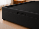 Ver imagem 4 de Cama Box Baú Casal com Encaixe para Colchão e Puxador Embutido:Preto