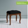 Banqueta Madeira Maciça Estofada Design Inglês - para Quarto Banqueta Libriane - 3