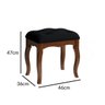 Banqueta Madeira Maciça Estofada Design Inglês - para Quarto Banqueta Libriane - 2