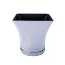 Ver imagem 1 de Vaso Planta Cachepô Quadrado Decorativo Anti Dengue 3,5L:Cromado