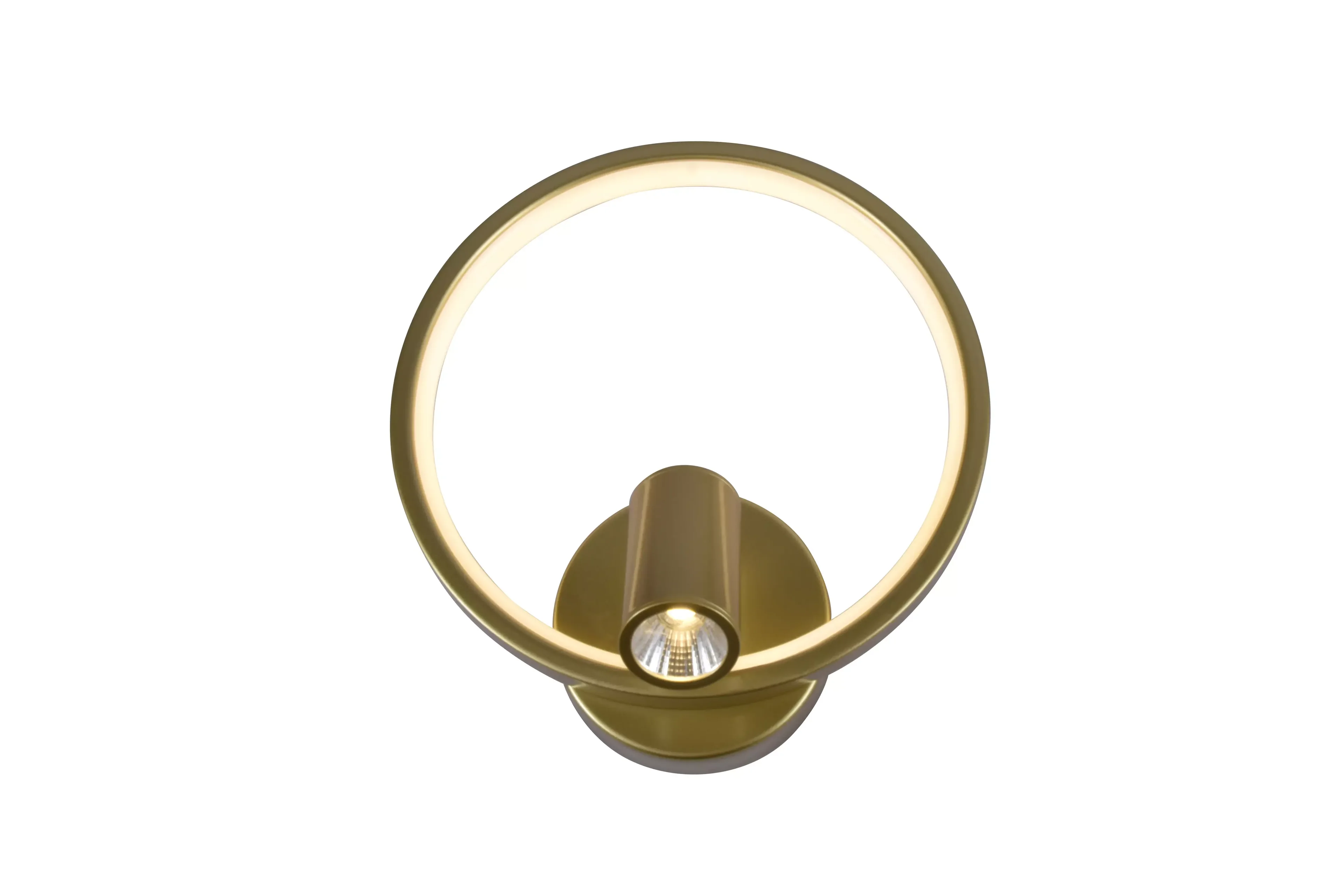 Ver imagem 2 de Plafon 20x23cm Metal Dourado com Acrílico Cristal Led Integrado 3000k Bivolt Tupiara