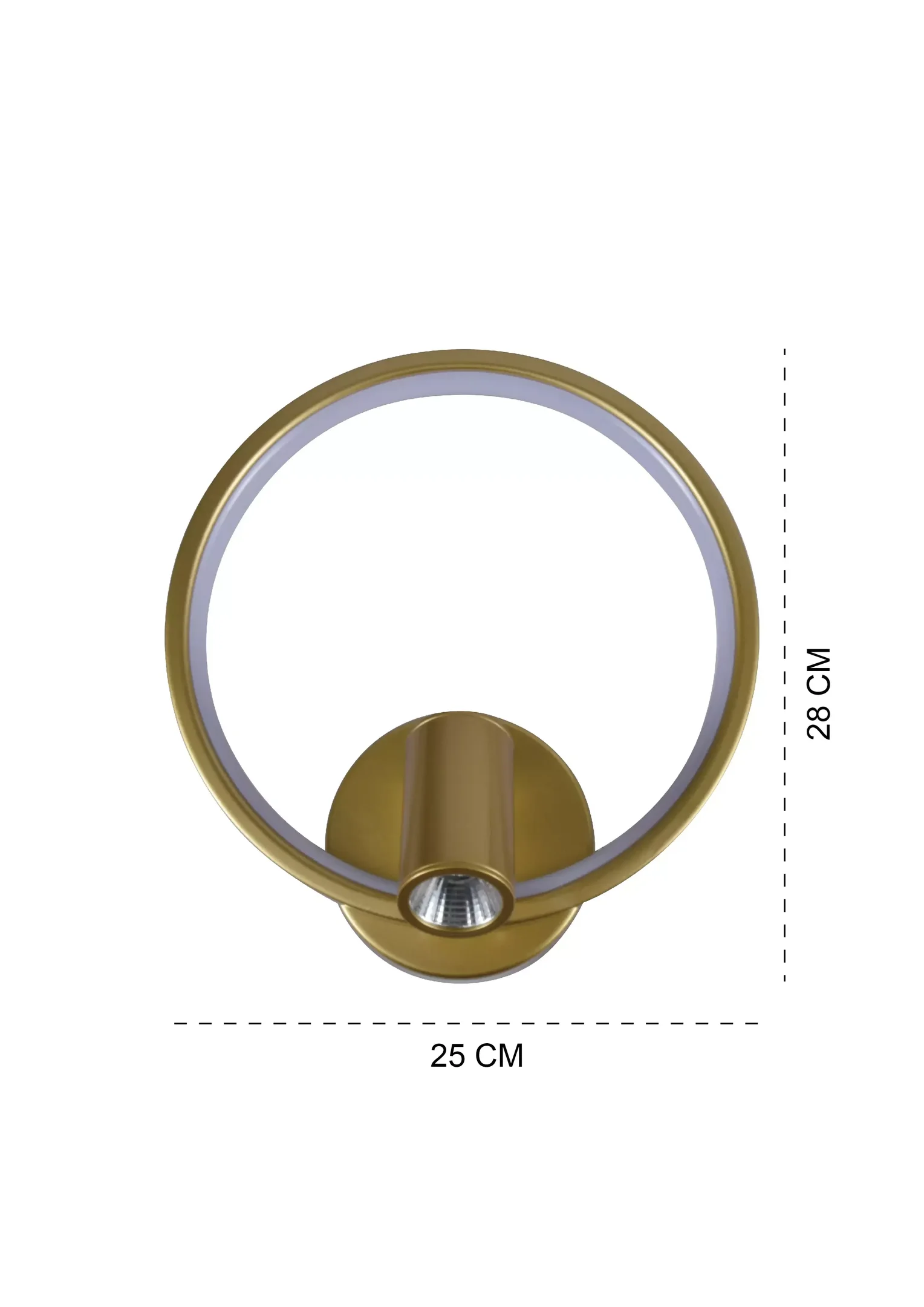 Ver imagem 3 de Plafon 20x23cm Metal Dourado com Acrílico Cristal Led Integrado 3000k Bivolt Tupiara