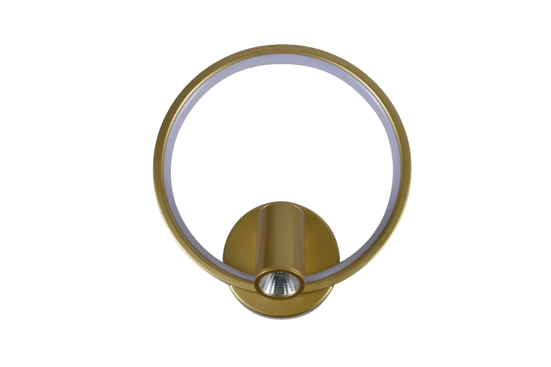 Plafon 20x23cm Metal Dourado com Acrílico Cristal Led Integrado 3000k Bivolt Tupiara