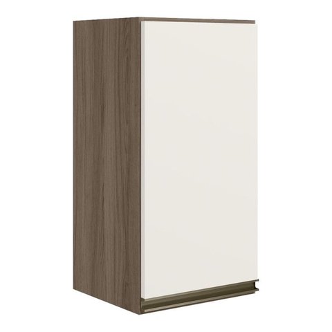 Armario Aereo 1p Mdf 40 Cm Kali 12202 Carvalho Toq Off White Cetim Nicioli