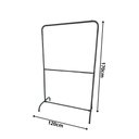 Ver imagem 2 de Arara Desfile 2 Niveis Dobravel 120x170cm Preto