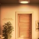 Ver imagem 6 de Plafon Wood Madeira Redondo Led 18cm 12w Bivolt Freijó:3000k Branco Quente