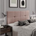 Ver imagem 1 de PAINEL CAMA BOX SUSPENSA BRUNA ROSE   1.40