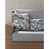 Kit 4 Capa de Almofada Waterhavana Impermeável Estampa Digital 100% Algodão Folhagens Azul Área Exte - 6