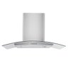Coifa de Parede 90 Cm Inox e Vidro Curvo Residencial Cozinha Depurador Exaustor Agratto Cpv90 - 1