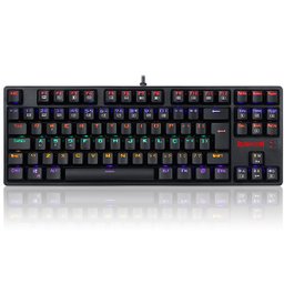 Teclado Mecanico Gamer Redragon Daksa Preto Rkeyboard SWITCH RED K576R-1 - 1