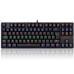 Teclado Mecanico Gamer Redragon Daksa Preto Rkeyboard SWITCH RED K576R-1