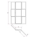 Ver imagem 3 de Biombo Ricco 2 Folhas Madeira com Palhinha Imbuia