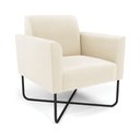 Ver imagem 2 de Poltrona Sala Decorativa Marisa Base X Industrial Preto Veludo D03 - D’Rossi