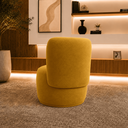 Ver imagem 5 de Poltrona Decorativa Bia Orgânica Veludo Recepção Sala Estar Quarto