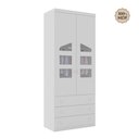 Ver imagem 1 de Guarda Roupa Roupeiro Infantil Eloisa 02 Portas 03 Gavetas Branco Phoenix Baby