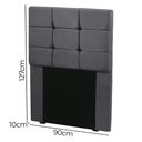 Ver imagem 3 de Cabeceira Estofada Cama Box Solteiro 0.90 Julia Suede - Star Confort