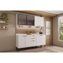 Ver imagem 1 de Kit Cozinha Modulada 4 Peças Alpha (2aéreos+2balcões) C4p176 Branco - Carraro
