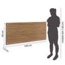 Ver imagem 3 de Conjunto Guarda Roupa Modulado e Cabeceira Casal 4 Peças Sauá CabeCasa MadeiraOriginals