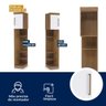 Conjunto Guarda Roupa Modulado Canto e Cabeceira Casal 5 Peças Sauá CabeCasa MadeiraOriginals - 13