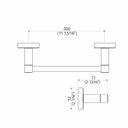 Ver imagem 2 de Porta Toalha Perflex Rosto Barra Quadra Preto Fosco 12123024