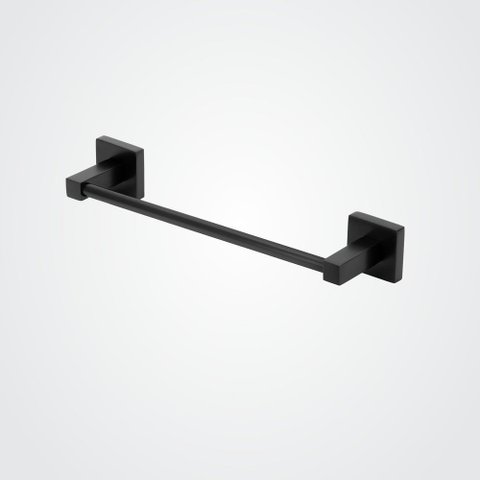 Porta Toalha Perflex Rosto Barra Quadra Preto Fosco 12123024