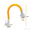Ver imagem 2 de Torneira Cozinha Mesa Silicone Laranja C62 Arejador Gourmet