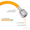 Ver imagem 3 de Torneira Cozinha Mesa Silicone Laranja C62 Arejador Gourmet