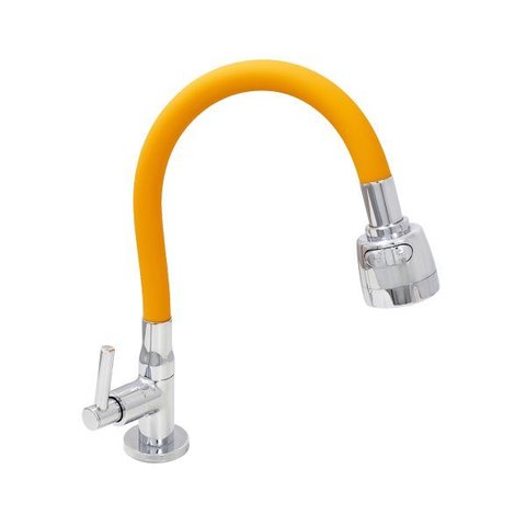 Torneira Cozinha Mesa Silicone Laranja C62 Arejador Gourmet