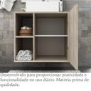 Ver imagem 2 de Gabinete para Banheiro 1 Porta 1 Prateleira sem Cuba Anne