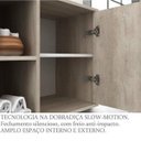 Ver imagem 3 de Gabinete para Banheiro 1 Porta 1 Prateleira sem Cuba Anne Cinza/Barrique
