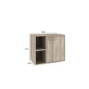 Ver imagem 4 de Gabinete para Banheiro 1 Porta 1 Prateleira sem Cuba Anne Cinza/Barrique