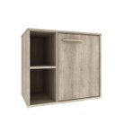 Ver imagem 1 de Gabinete para Banheiro 1 Porta 1 Prateleira sem Cuba Anne Cinza/Barrique