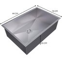 Ver imagem 4 de Cuba Gourmet Pia Inox Tamanho 40x70 Cm Ecosul