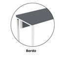 Ver imagem 5 de Mesa Escritório 1340x600x750mm M1340pe40tub Grafito-branco