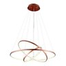 Lustre Led Moderno Pendente Anéis Led 89w 3 Arcos Rose  Brinovar - 1