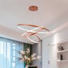 Lustre Led Moderno Pendente Anéis Led 89w 3 Arcos Rose  Brinovar - 3